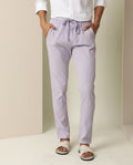 Rare Rabbit Men's Monter- Pink Cotton Striped Print Regular Fit Trouser