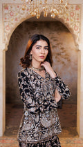 Black Adaa Embroidered Coord Set