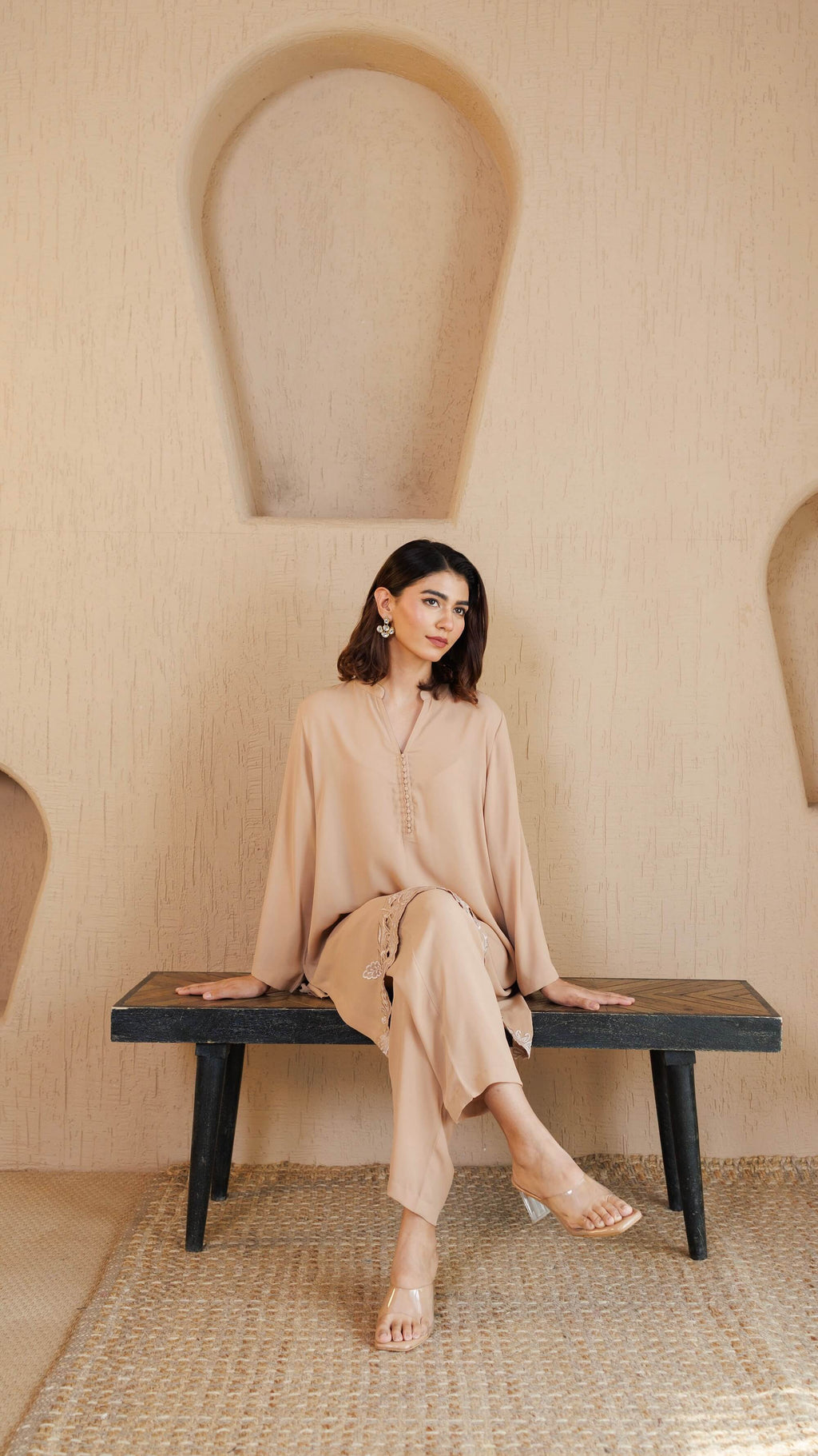 Beige Zoya Co-ord Set