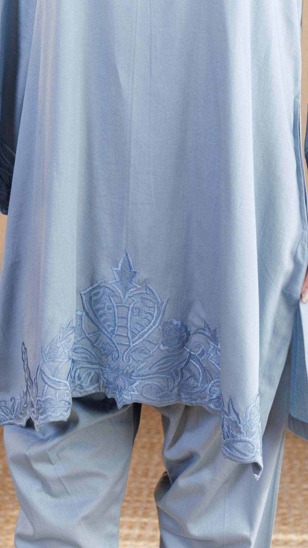 Pastel Blue Tara Cotton Co-ord Set
