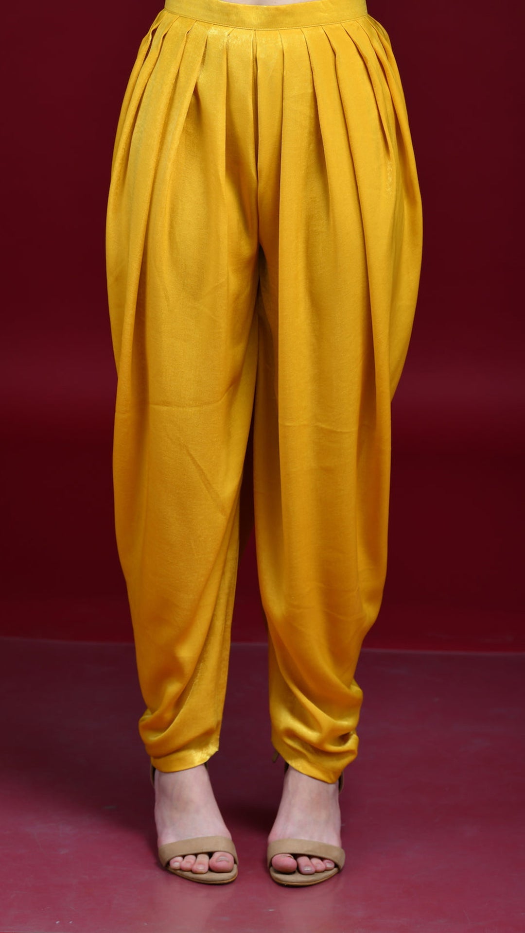 Mustard Yellow Hand Embroidered Co-ord Set