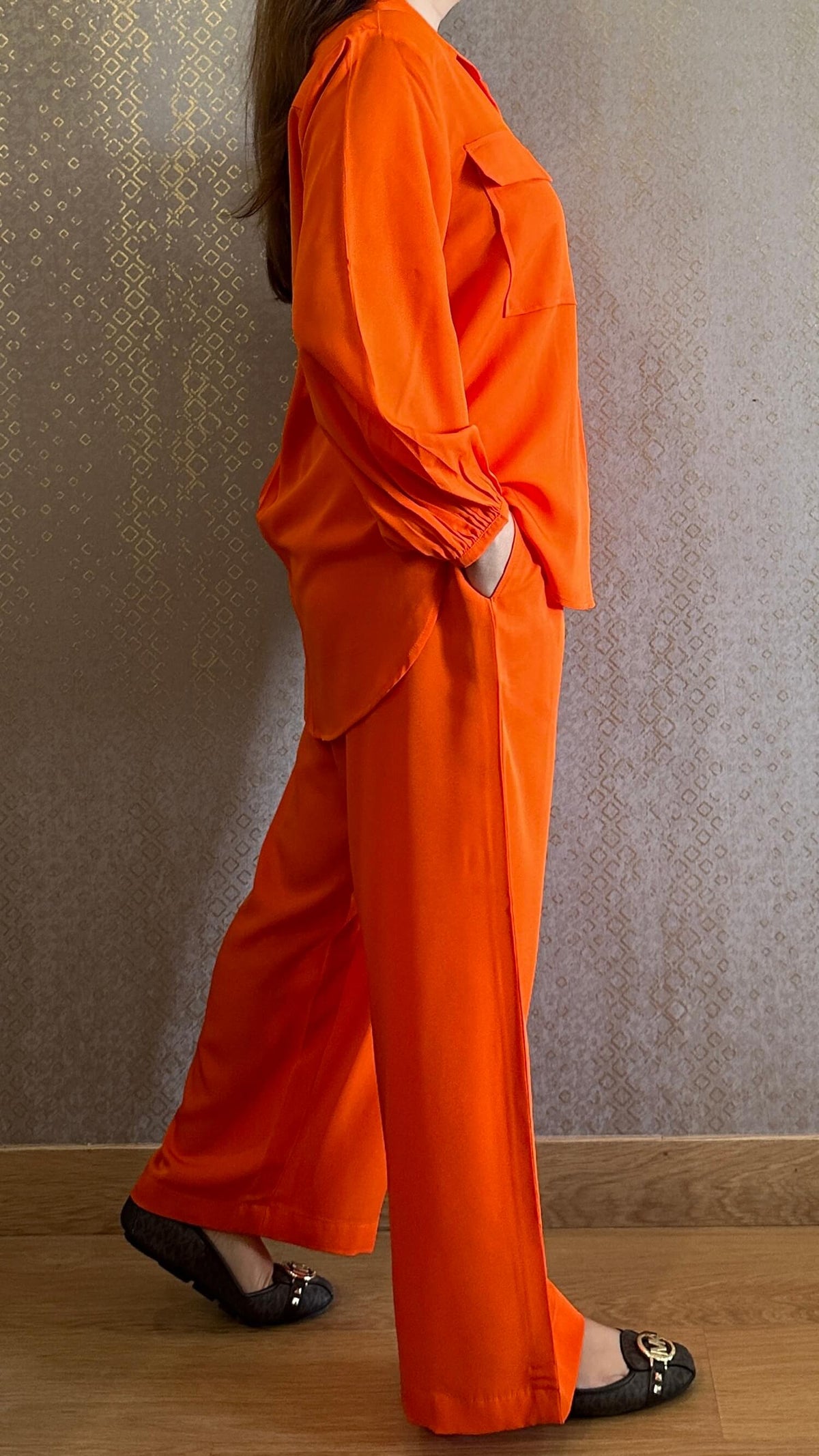 Tangy Orange Travel Co-ord Set