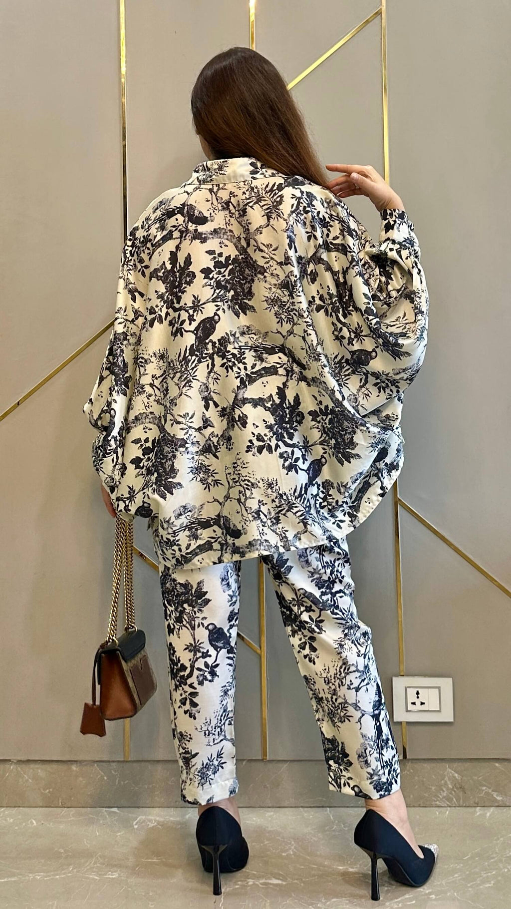 Monochrome Floral Coord