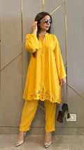 Yellow Zoya Co-ord Set