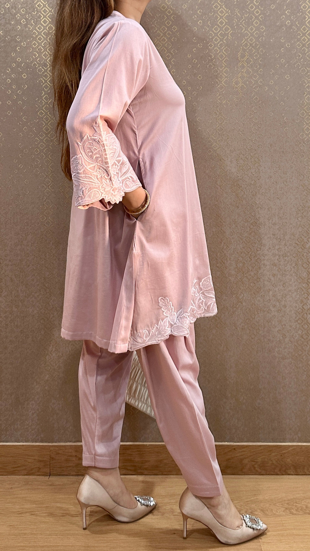 Pastel Pink Tara Cotton Co-ord Set