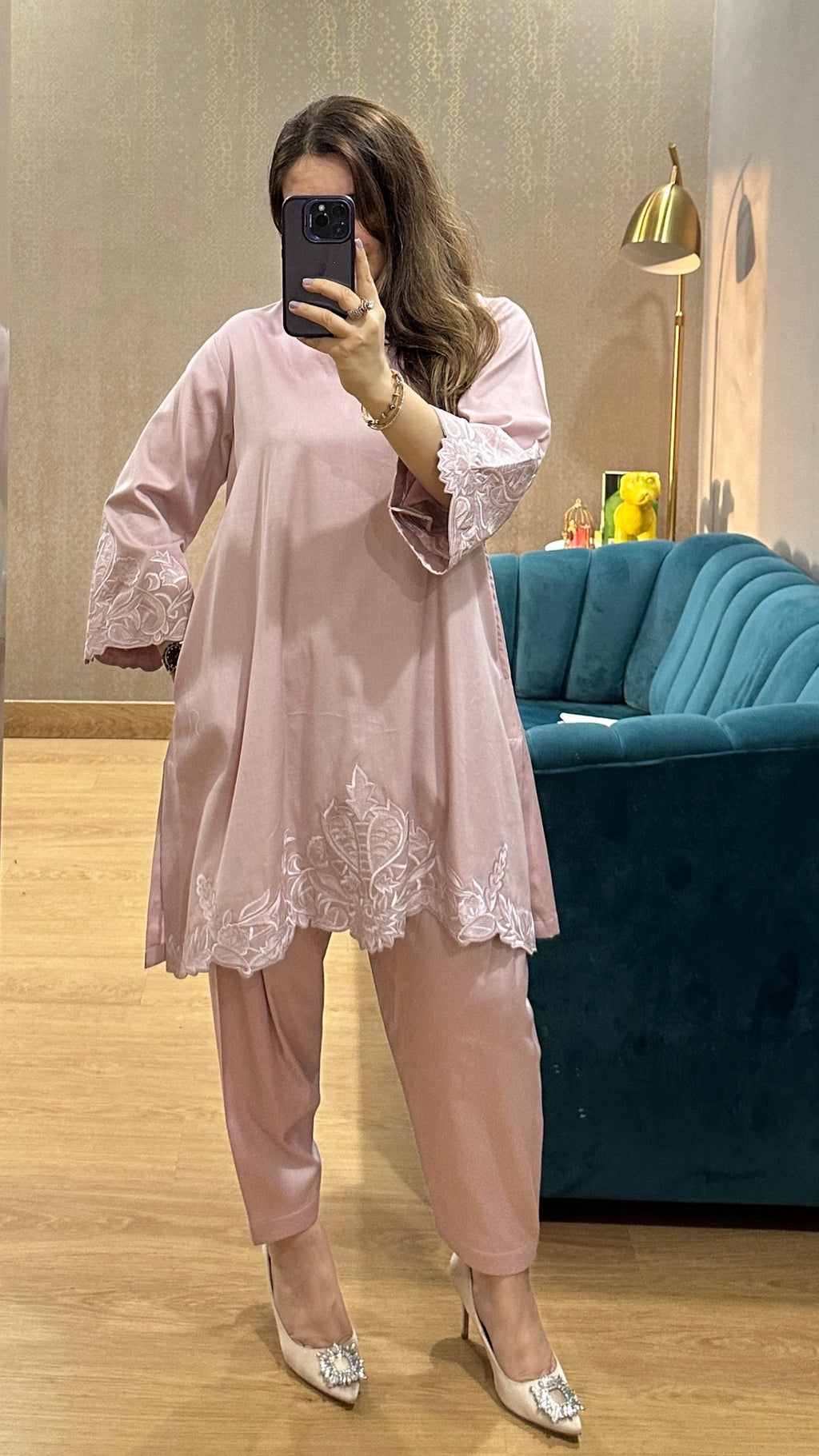 Pastel Pink Tara Cotton Co-ord Set