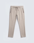 Rare Rabbit Men's Move-Ss26 Light Beige Polyester Blend Fabric Regular Fit Plain Trouser