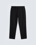 Rare Rabbit Men's Pastor-Aw26 Black Cotton Fabric Drawstring Closure Regular Fit Plain Trouser