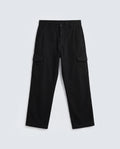 Rare Rabbit Men's Presso-Aw26 Black Cotton Fabric Regular Fit Plain Trouser