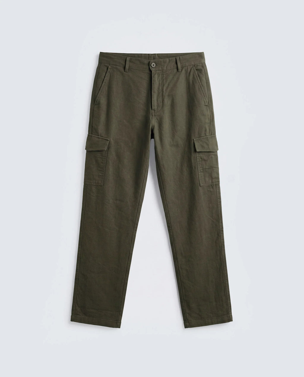 Rare Rabbit Men's Presso-Aw26 Olive Cotton Fabric Regular Fit Plain Cargo Trouser