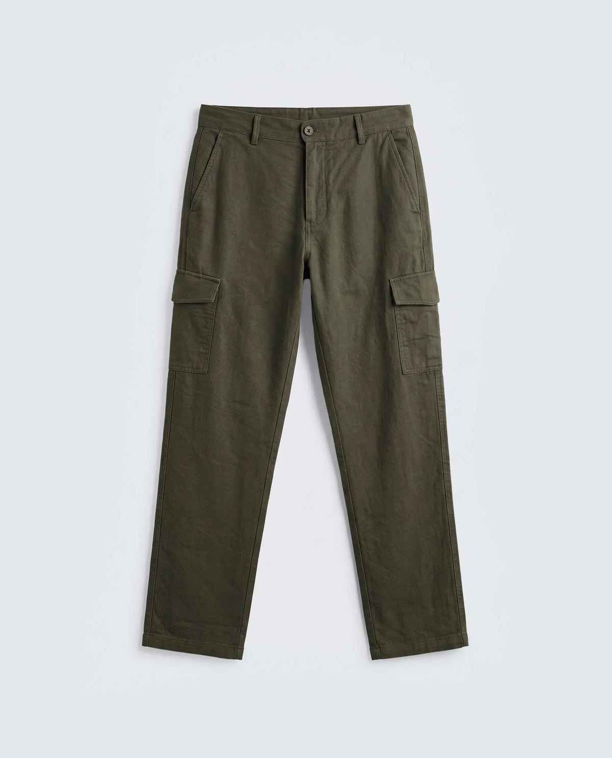 Rare Rabbit Men's Presso-Aw26 Olive Cotton Fabric Regular Fit Plain Cargo Trouser