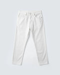 Rare Rabbit Men's Spoke-Ss26 White Cotton Blend Fabric Regular Fit Plain Trouser