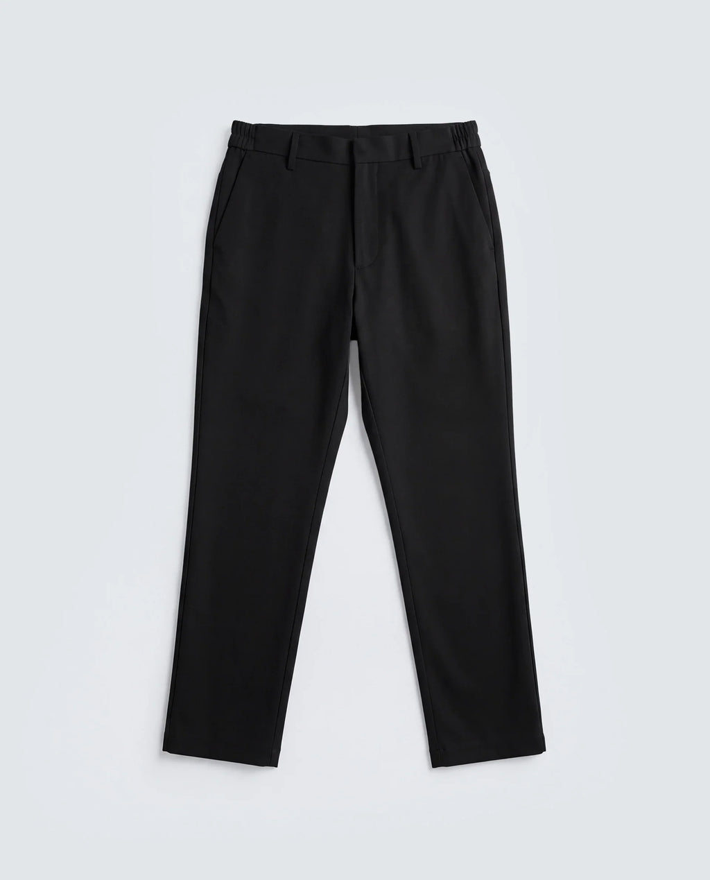 Rare Rabbit Men's Travel-Aw26 Black Polyester Blend Fabric Regular Fit Plain Trouser