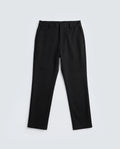 Rare Rabbit Men's Travel-Aw26 Black Polyester Blend Fabric Regular Fit Plain Trouser