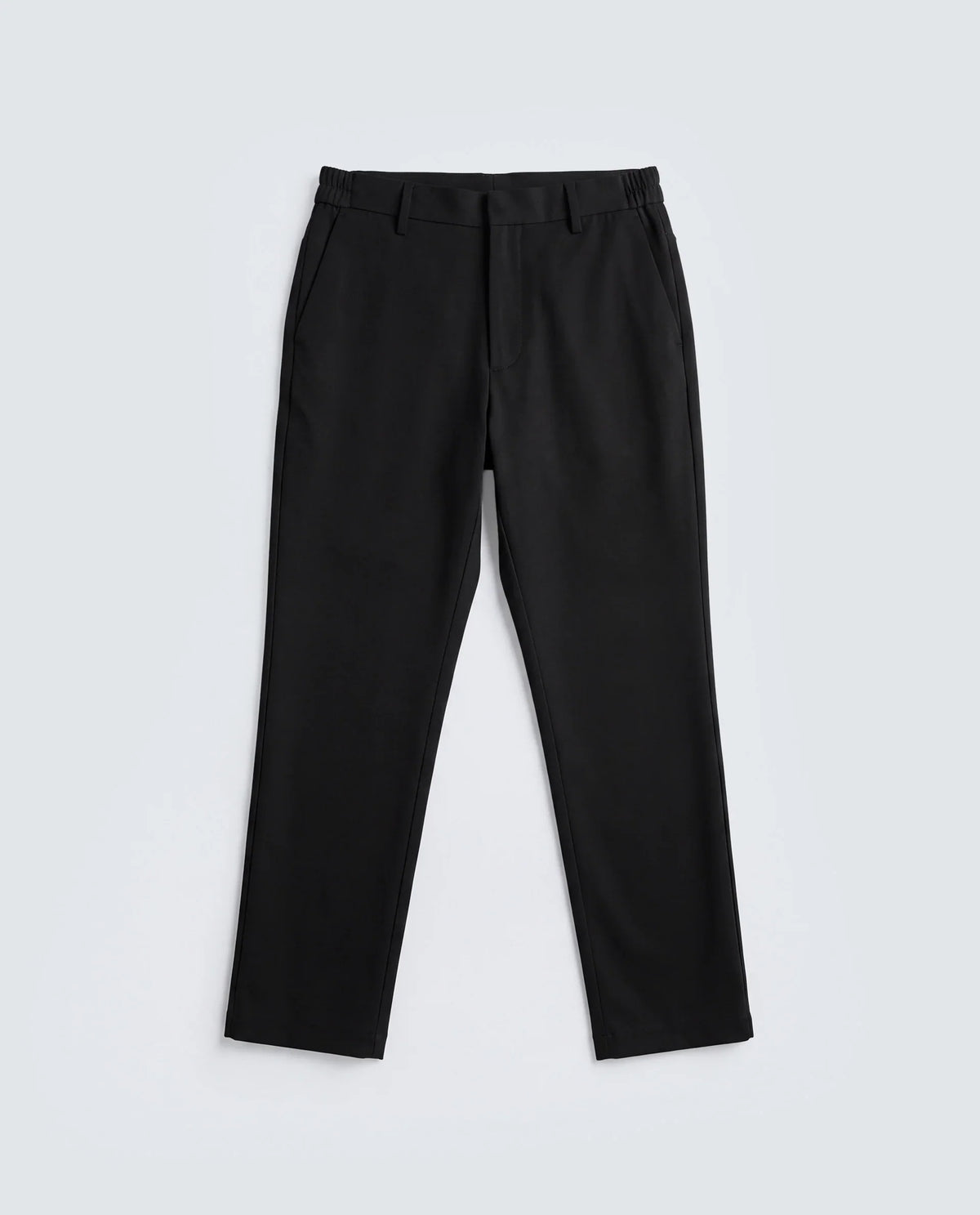 Rare Rabbit Men's Travel-Aw26 Black Polyester Blend Fabric Regular Fit Plain Trouser