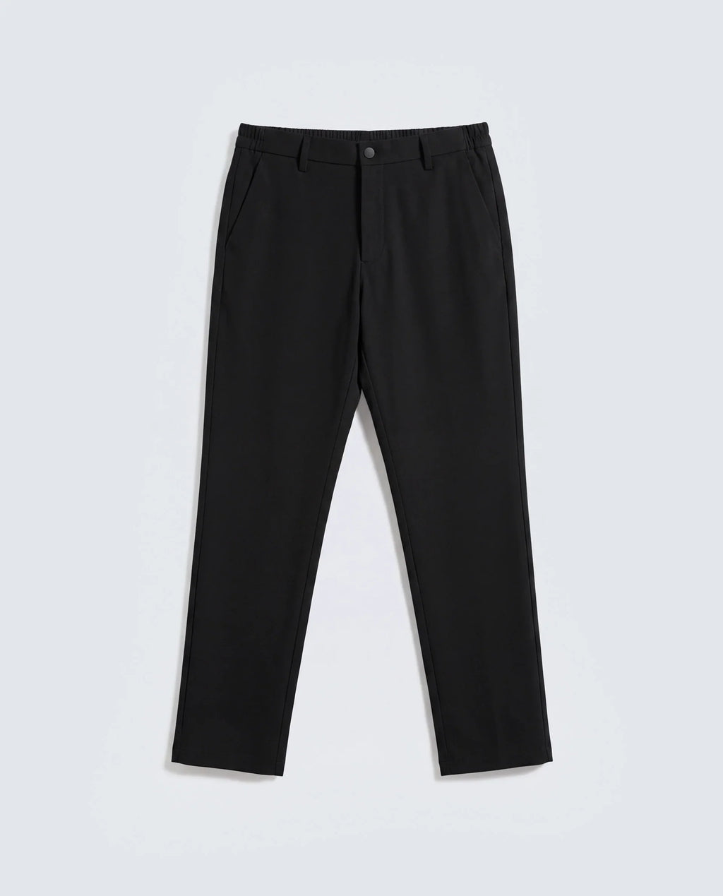 Rare Rabbit Men's Travel-Ss26 Black Polyester Fabric Button And Zip Closure Closure Plain Trouser