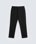 Rare Rabbit Men's Travel-Ss26 Black Polyester Fabric Button And Zip Closure Closure Plain Trouser