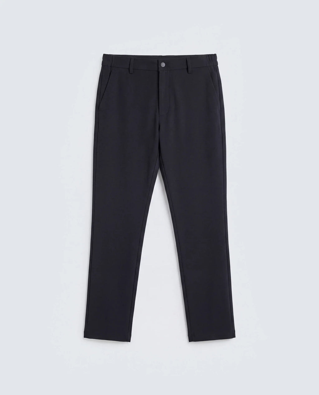 Rare Rabbit Men's Travel-Ss26 Navy Polyester Fabric Button And Zip Closure Closure Plain Trouser