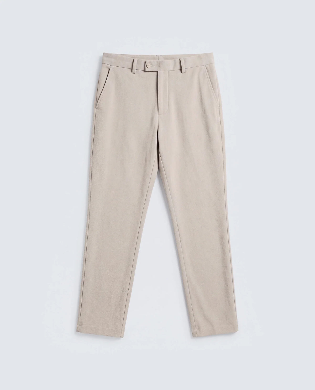 Rare Rabbit Men's Trove Dusky Beige Polyester Blend Fabric Regular Fit Textured Trouser