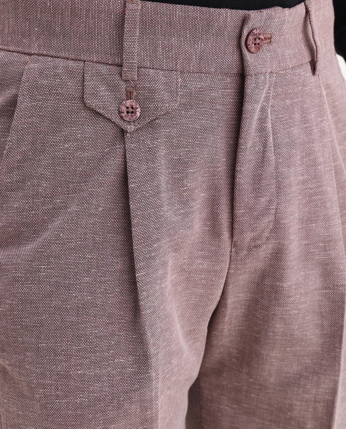 Rare Rabbit Men's Hobbs Dark Purple Cotton Checked Print Regular Fit Trouser