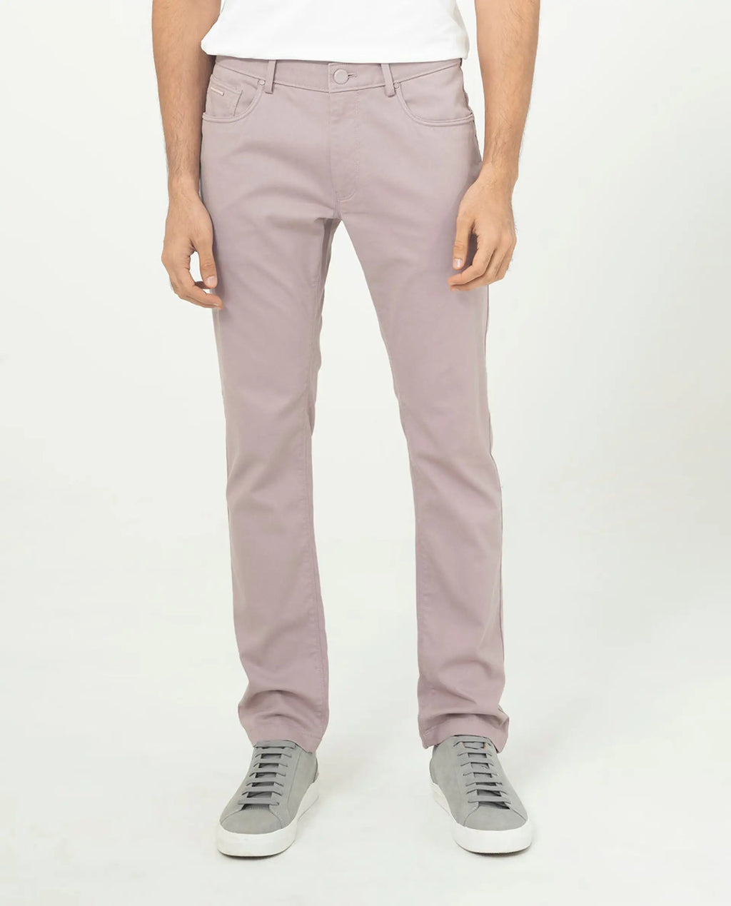 Rare Rabbit Men's Poke-2 Dusky Purple Cotton Plain Regular Fit Trouser