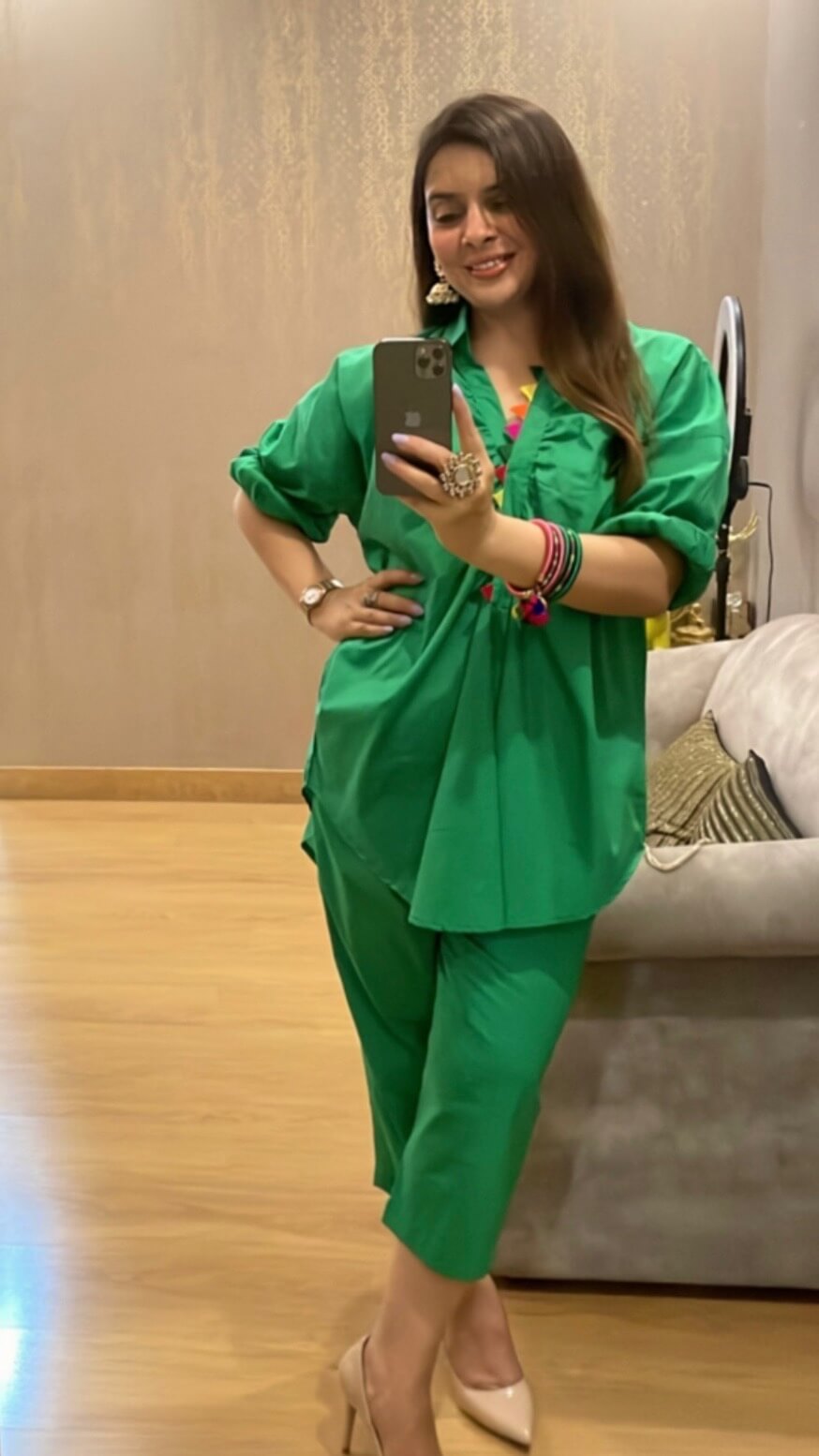 Emerald Green Festive Co-ord Set