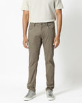 Rare Rabbit Men's Poke-2 Light Olive Cotton Plain Regular Fit Trouser