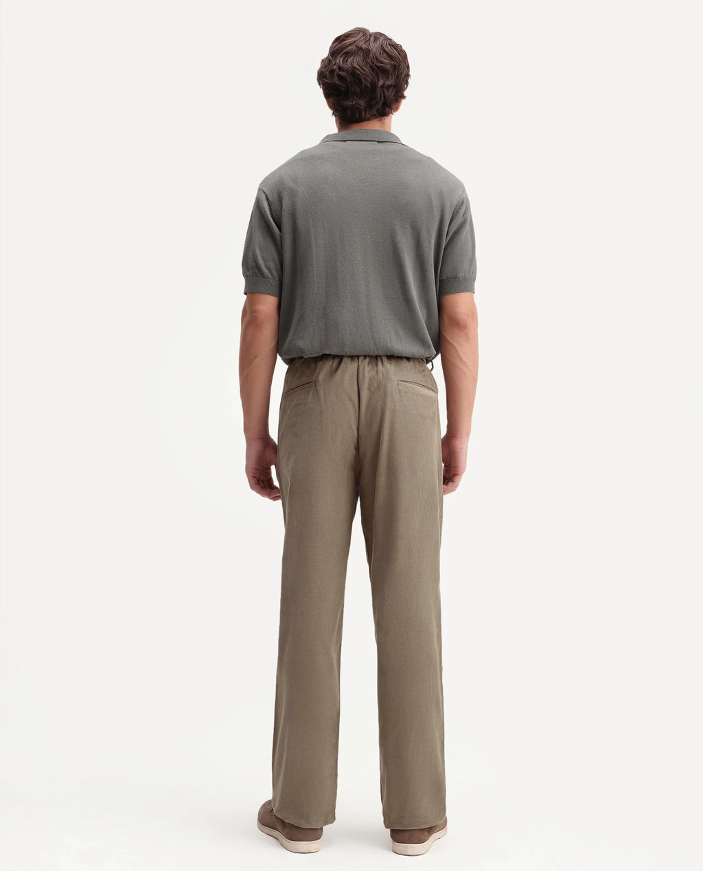 Rare Rabbit Men's Chant-B Dark Beige Cotton Straight Fit Regular Length Trouser