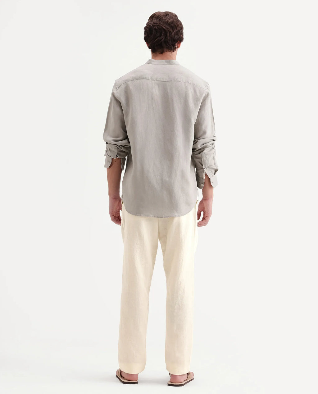 Rare Rabbit Men's Pastor-Aw26 Off White Cotton Fabric Drawstring Closure Regular Fit Plain Trouser