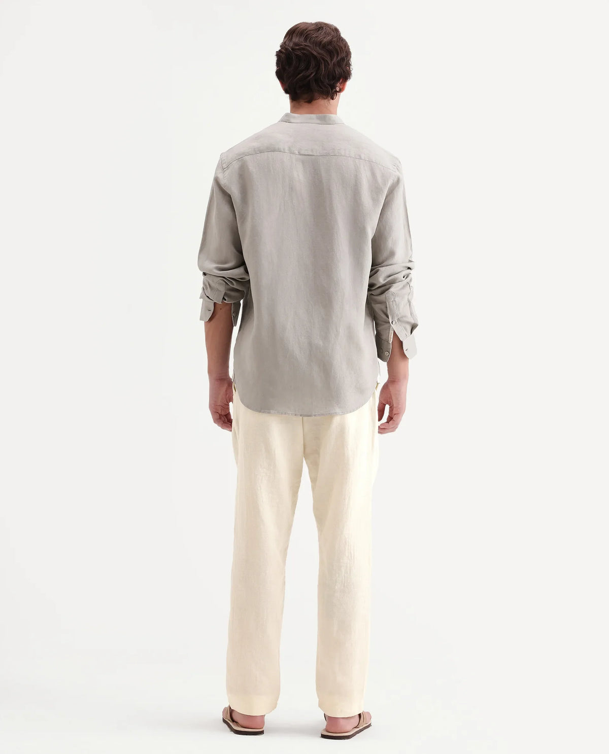 Rare Rabbit Men's Pastor-Aw26 Off White Cotton Fabric Drawstring Closure Regular Fit Plain Trouser