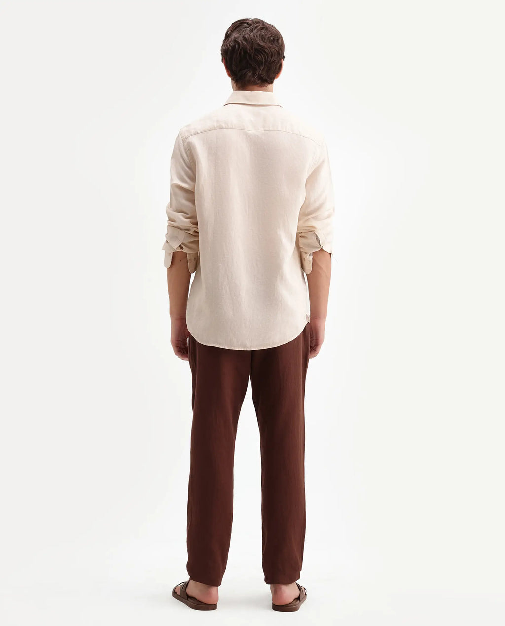 Rare Rabbit Men's Pastor-Aw26 Rust Cotton Fabric Drawstring Closure Regular Fit Plain Trouser