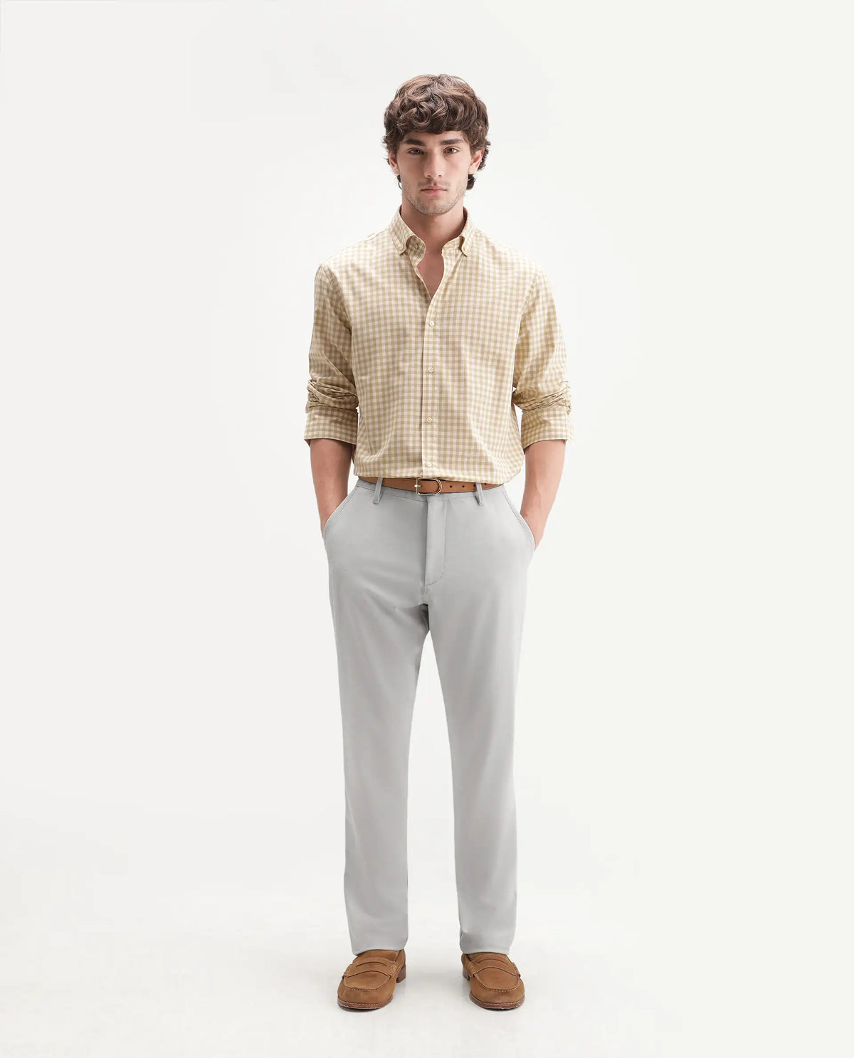 Rare Rabbit Men's Driver-Aw26 Pastel Blue Polyester Blend Fabric Regular Fit Plain Trouser