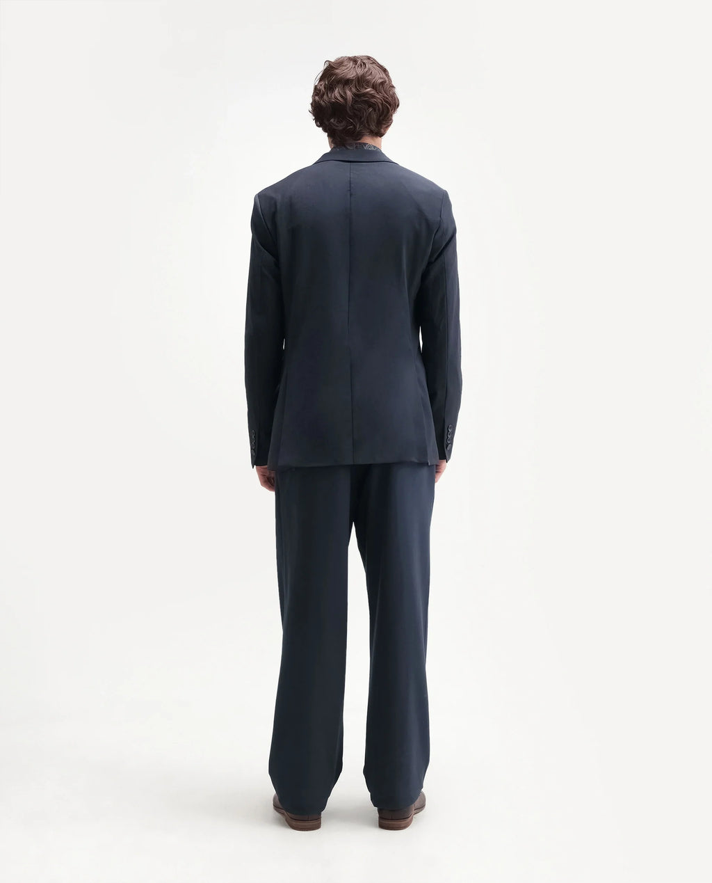 Rare Rabbit Men's Travel-Uw-Aw26 Navy Polyester Blend Button And Zip Regular Plain Trouser