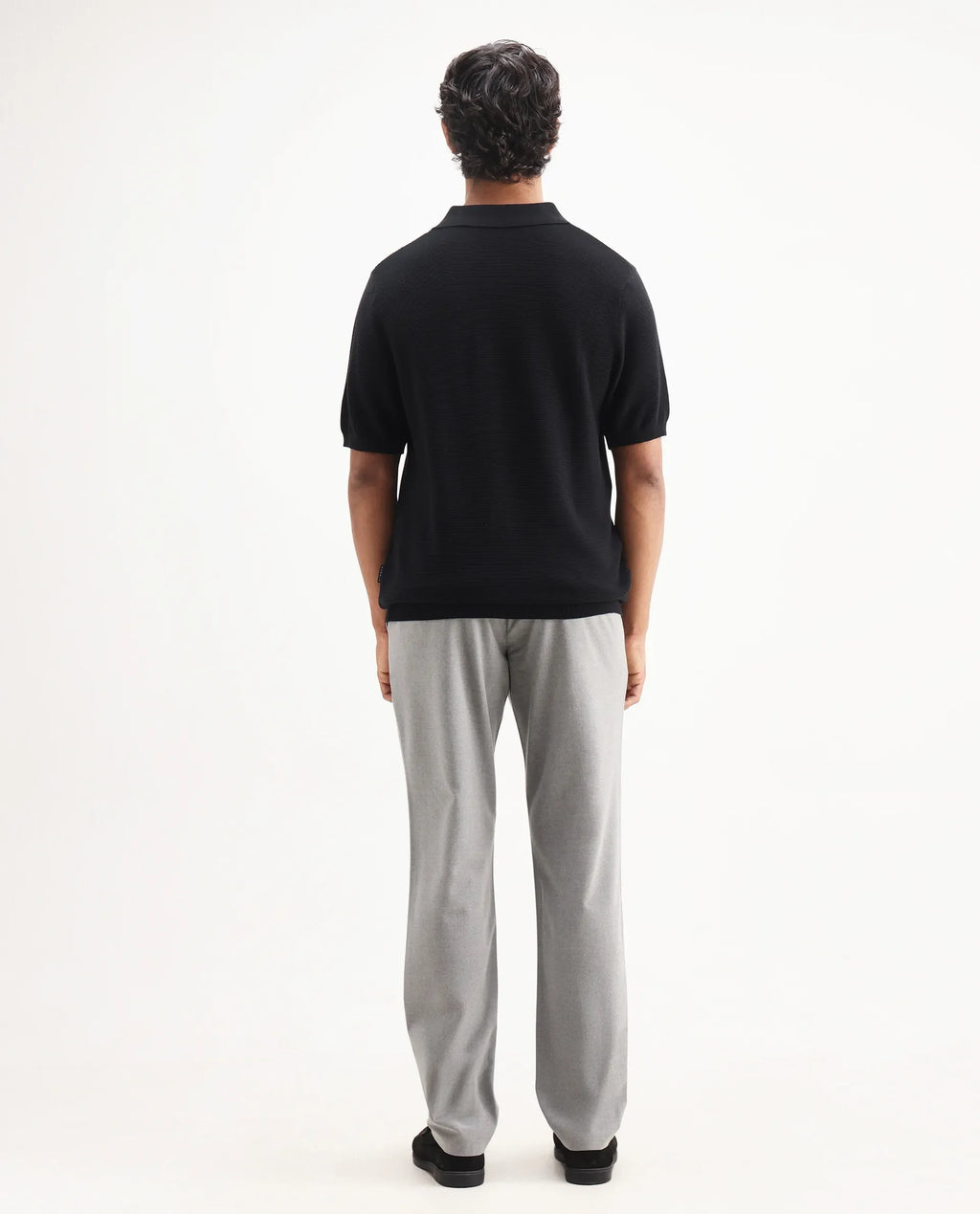 Rare Rabbit Men's Travel-Aw25 Light Grey Polyester Blend Plain Regular Fit Trouser