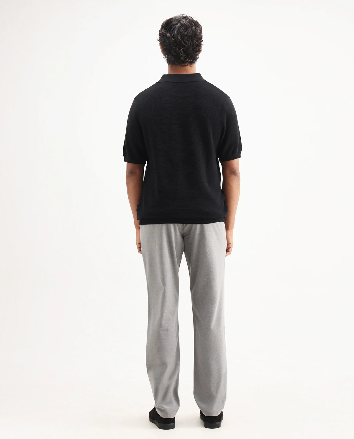 Rare Rabbit Men's Travel-Aw25 Light Grey Polyester Blend Plain Regular Fit Trouser