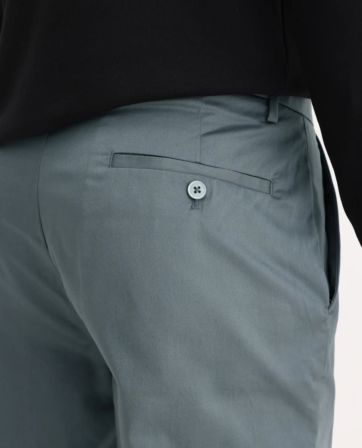 Rare Rabbit Men's Comotel Grey Linen Blend Plain Regular Fit Trouser