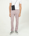 Rare Rabbit Men's Poke-2 Dusky Purple Cotton Plain Regular Fit Trouser
